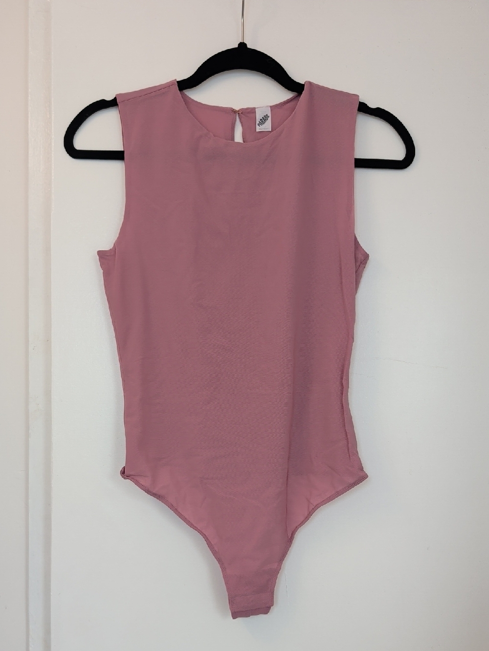 NWOT Parade Pink Mesh Bodysuit Size M